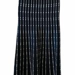 Max Studio  black & white pleated A line midi skirt Photo 3