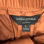 Banana Republic Satin-Like Tapered Pants Burnt Orange Size S Polyester Spandex Photo 7