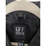 VTG Gianfranco Ferre Black Leather Jacket Italian Metal Buttons Collector Sz 10 Photo 14