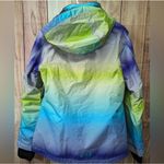 Rodeo Silver Series Women's Ski Snowboard Jacket Size S Ombre Purple Green Blue Photo 2