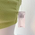 Old Navy lime green textured scoop neck swim top Photo 2