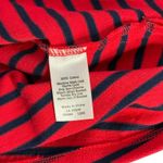 Talbots  Striped Lace Up Dress‎ Size L Red Blue Sleeveless Preppy Nautical Cotton Photo 6