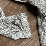 Rails  Jasmine Cream Snakeskin Smocked‎ Waist V-neck Mini Dress Size Small Photo 7