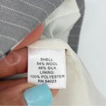 Banana Republic  Wool Gray Blazer Jacket Blouse-Skirt Top Wmn's 0 Wool-Silk y2k Photo 7