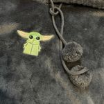 Star Wars  Juniors Medium Gray Fuzzy Baby Yoda Hoodie Cosplay Emo Kidcore Cartoon Photo 6