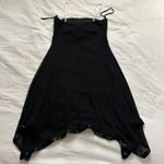 Y2K Black and white bow babydoll handkerchief hem dress Size large Photo 4