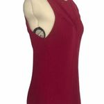 Lucky Brand Pieced Linen Tank Top Small Cerise Photo 2