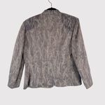 Giorgio Armani  Womens Blazer Gray Graphic Print Evening Italian Jacket Size 8 Photo 1