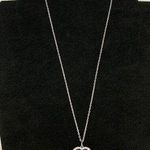 SU CH SKU 7850 Heart Shaped Purple and Pink Crystal Pendant Necklace Photo 0