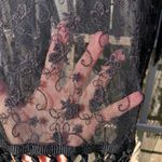 Monteau  Black Lace and Fringe Kimono/Cover up Women’s Size M Photo 6