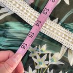 Miss Me NWT Green Tropical Floral Embroidered Skirt Side Slit Semi Sheer-Large Photo 2