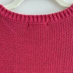 H&M Cable Knit Long Sleeve Sweater, Classic Woven Sweater, Pink/Red, Size Small Photo 12