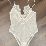 Victoria's Secret Cream Lace Bodysuit Photo 1