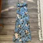 Missguided EUC -  Blue Floral Maxi Dress Photo 3