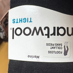 Smartwool NIP Basic Footless II Merino Wool Tights Black Women’s Size Large Photo 2