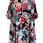 Bellamie Dress with Pockets Womens XL Pink Flare Sleeve Modest Colorful Photo 3