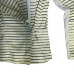 Veda 100% Leather Striped Moto Jacket. Size SP Tan Photo 4