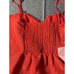 Women's Holiday‎ Sweetheart Bow Mini Dress Future Collective Coral Red LARGE Photo 9