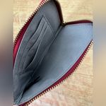 Fossil EUC  Red Leather with Black Tassel Wristlet Photo 2