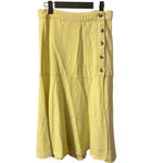Free People POPPY BUTTER YELLOW LINEN SKIRT Photo 3