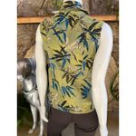 Chico's  Leaf Print Button Down Jean Vest Women's Size 0 (Size Small) Photo 2