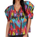 CROSBY by Mollie Burch CROSBY Stetson top in electric ikat Photo 0