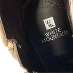 White Mountain  Gemini Booties Women's 8 8M Tan Open Toe Boots Shoes Chunky Heel Photo 4