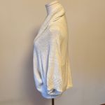 Tahari Cream Knit Shrug with Draped Front Photo 2