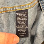 Lee  Denim Collection Mens Long Sleeve Button Up Shirt Snowman Patch Blue Size M Photo 3