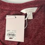 LC Lauren Conrad Lauren Conrad Red Size L Pullover Long Sleeve Sweater Scoop Neck Heather Ruffle Photo 3