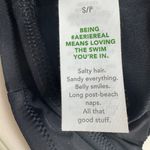 Aerie  Black Scoop Neck Bikini Top with Padding NWOT Photo 3