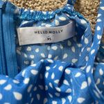 Hello Molly  Mini Dress Blue Polka Dots Photo 2
