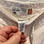 Old Navy  Pants Womens Sz 4 White Linen Stretch‎ Lined Roll Cuff Wide Leg VTG Y2K Photo 5