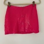 Love the Label NWT Sequin Mini Skirt in hot Pink, Size Small Pink Photo 8