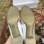 Hispanitas White and Blue Block Heel Pumps Size 6 Photo 5