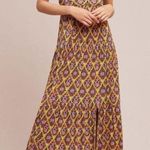 Anthropologie  Maeve Yellow Floral Maxi Dress S Photo 0
