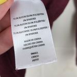 Rails  Leigh Port Maroon Velvet Lace Up Long Sleeve Top Relaxed Fit Size Small Photo 8