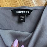 EXPRESS satin grey cowl neck top size XS Photo 2