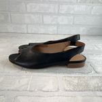 Madewell  Shoes Womens‎ Size 7 Leather Slingback Peep Toe Sandals Flats Comfort Photo 4