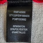 Crystal Doll Dry Goods  Metallic Knit Windowpane Mock Neck Sweater Dress Photo 5