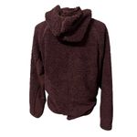 Nike Women's Burgundy Faux Fur Sherpa Pull Over Hoodie Sz S Soft Warm Winter Photo 2