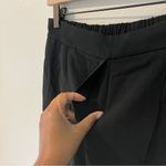 Boden Black Pleated Front Pull On Slim Straight Leg Trousers Contemporary‎ 8P Photo 6