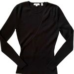 A.L.C. Priya Black Cut-Out Women's Long-Sleeve Knit Top Photo 1