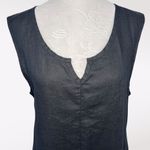 Flax Black Linen Midi Dress  Small Photo 1