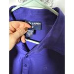 Ralph Lauren Vintage Y2K Polo Sport Purple Cotton Long Sleeve Polo Shirt Small Photo 4