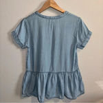 Harper Heritage BUTTERY SOFT  light denim top Size XS 100% tencel Photo 1
