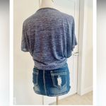 Juicy Couture Women size medium Short Sleeve Top cold shoulder knitted Photo 4