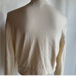 Covington  Vintage crop top sweater Elegant Cream Lace Cardigan long sleeve M Photo 8