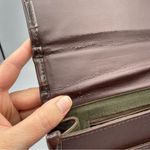 Vintage Brown Croc Embossed Faux Leather Maggie Lawrence Satchel Handbag Purse Photo 9