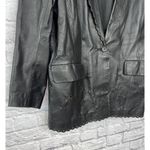 Vintage Venezia Vitale Lazer Cut Eyelet Leather Jacket Black Size XL Womens Size L Photo 1